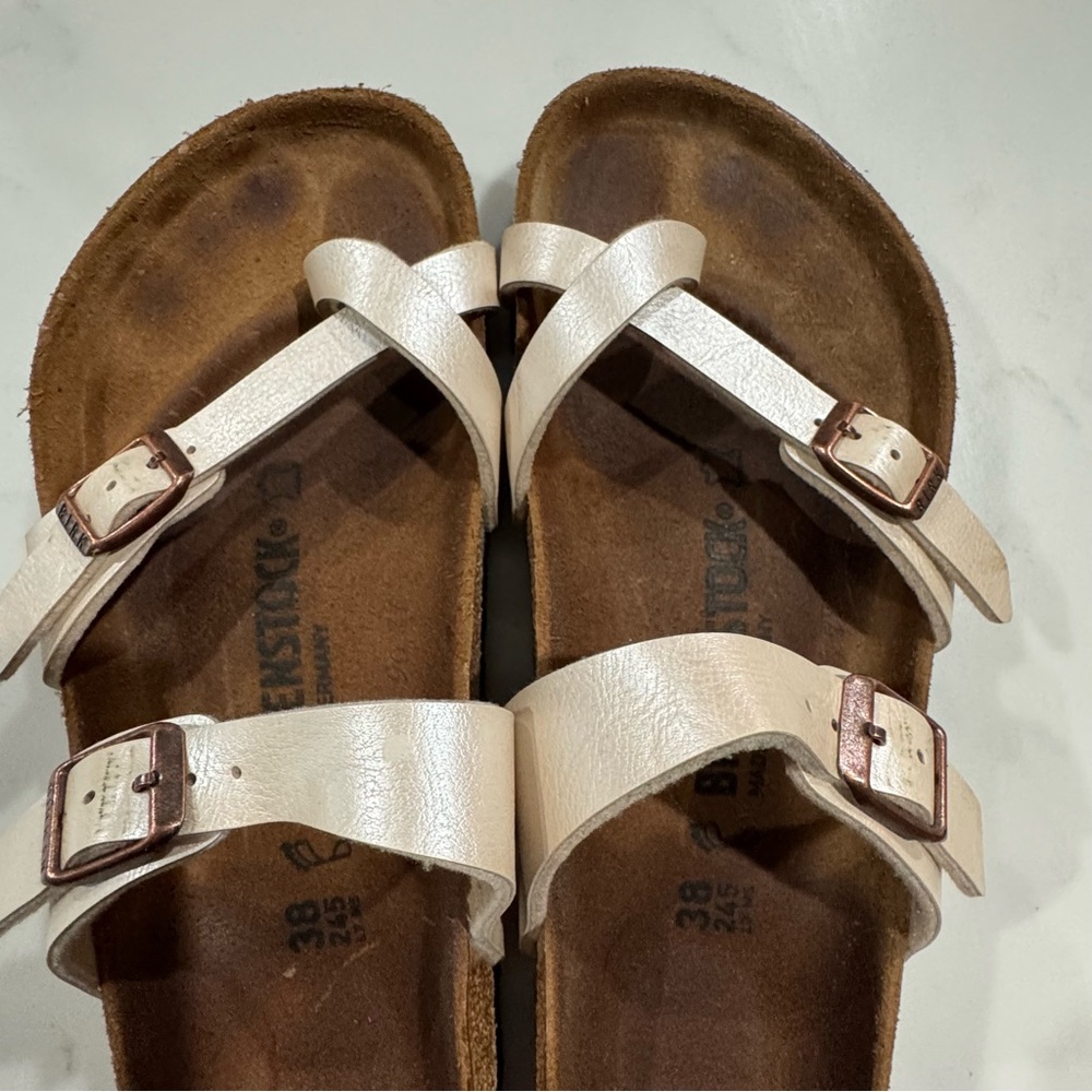 Birkenstock Mayari Birko-Flor graceful pearl white